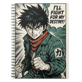 Retro Manga Anime bärbar dator Spiral Journal Anteckningsbok