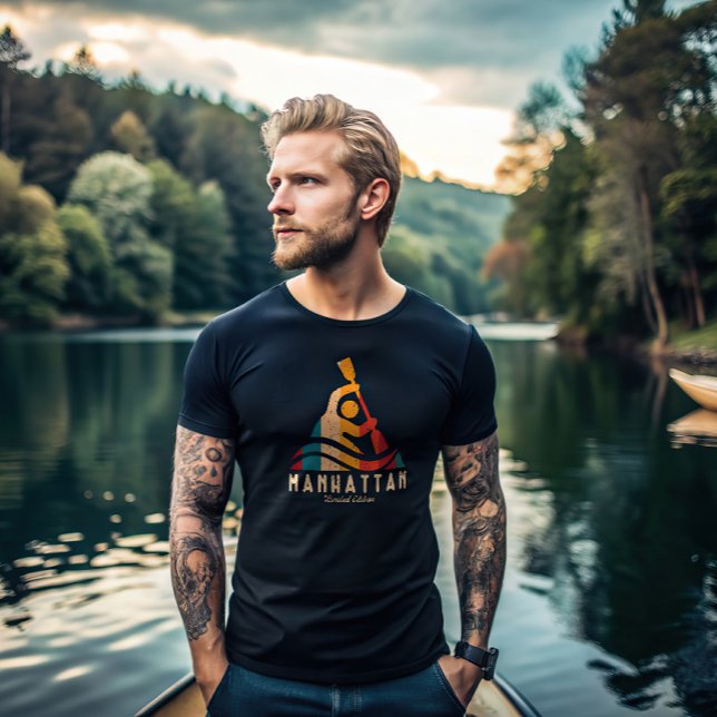 Retro Manhattan Kayaking T Shirt (Skapare uppladdad)