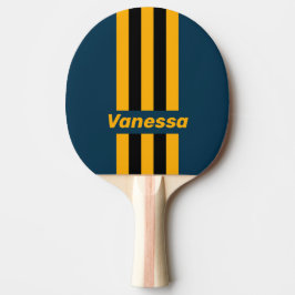 Retro Månljus Tidvatten Randiga med namn Pingisracket