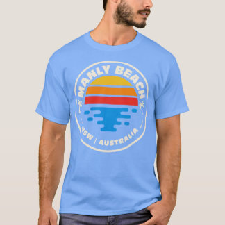 Retro Manly Beach New South Wales Australia Vintag T Shirt
