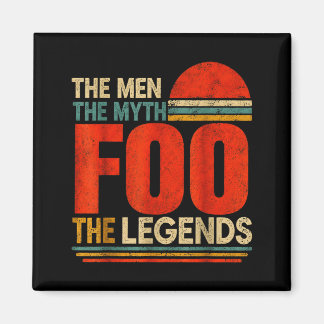 Retro Mannen Myten Foo Legender Män Kvinnor Barn Magnet