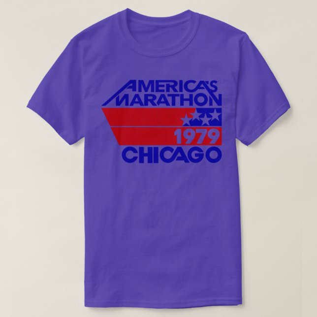 Retro Marathon Chicago 1970 Americas Marathon T Shirt (Design framsida)