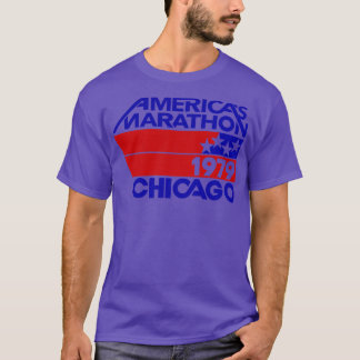 Retro Marathon Chicago 1970 Americas Marathon T Shirt