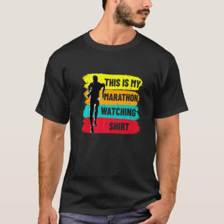 Retro Marathoner Runner Running This Is My Maratho T Shirt