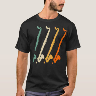 Retro Marching Band Bass Clarinet Hoodie T Shirt