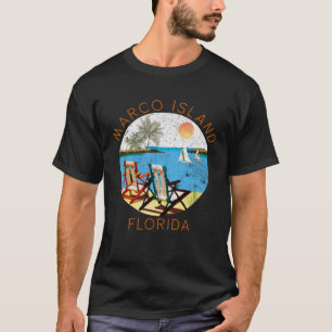 Retro Marco Island Souvenir Vintage strand Vacatio T Shirt