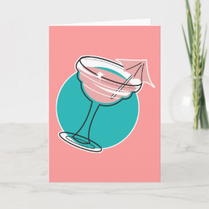 retro margarita-design kort