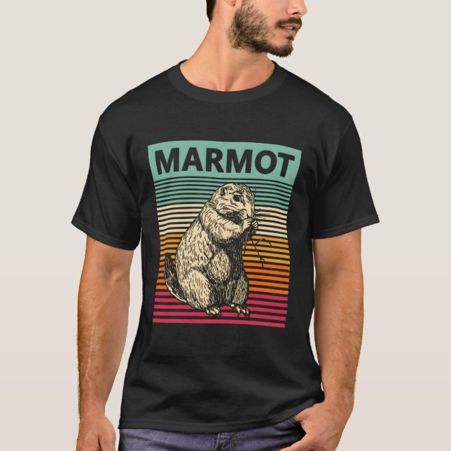 Retro Marmot Vintage Marmot T Shirt (Framsida)