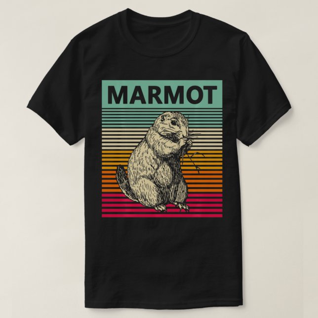 Retro Marmot Vintage Marmot T Shirt (Design framsida)