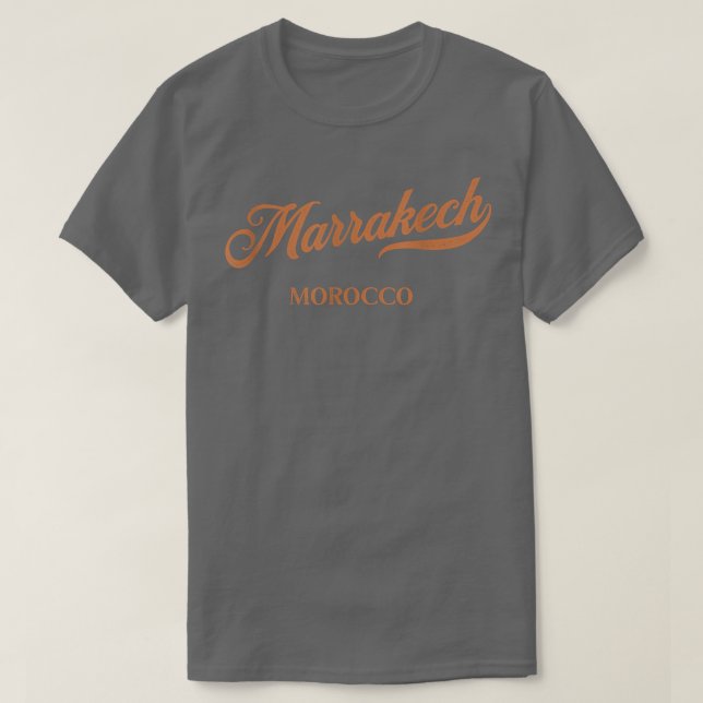 Retro Marocko CityVintage Marrakech T Shirt (Design framsida)