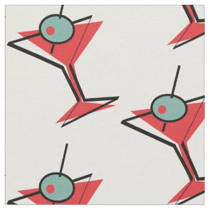 Retro Martini exponeringsglas Tyg