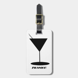 Retro Martini Glass Bagagebricka