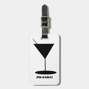 Retro Martini Glass Bagagebricka