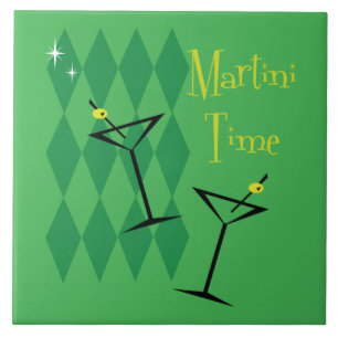 Retro Martini Kakelplatta