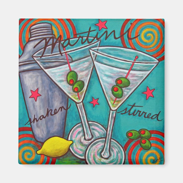 Retro Martini Magnet (Framsidan)