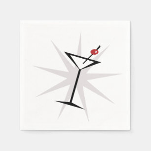 Retro Martini Pappersservett