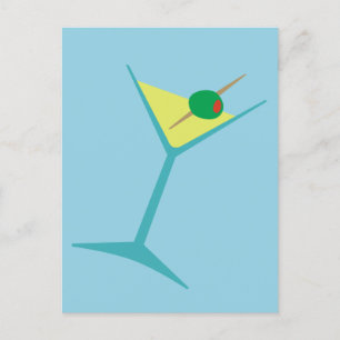 Retro Martini Vykort