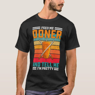 Retro Mata mig att Doner Funny säger - turkiskt Ke T Shirt