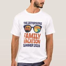 Retro Matching Family Beach Vacation från Resa