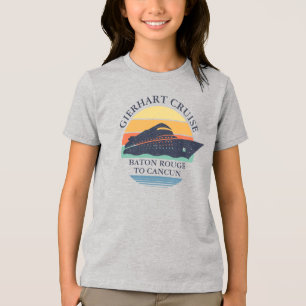 Retro Matching Family Cruise Personlig Vacation T Shirt