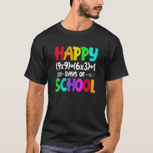 Retro matematikformel 100 dagars skolta T-shirt ma