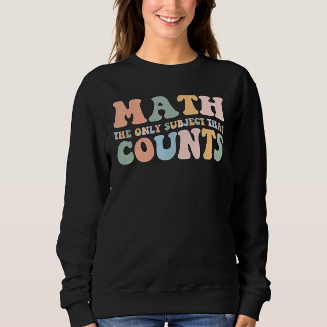 Retro Math är den enda Subjekt som räknas som tema T Shirt (Framsida)