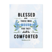 Retro Matthew 5:4 Bibelverse