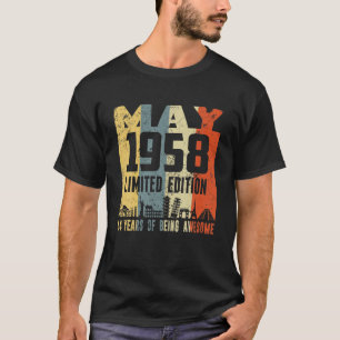 Retro May 1958 Funny 64:e födelsedagen T Shirt