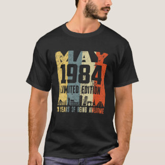 Retro May 1984 Funny 38Th Birthday T Shirt