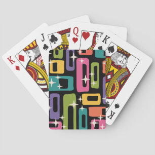 Retro MCM-Abstrakt Atomålder Mönster Casinokort