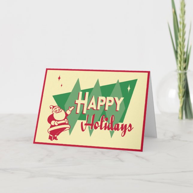 Retro MCM-julkort Helgkort (Framsida)