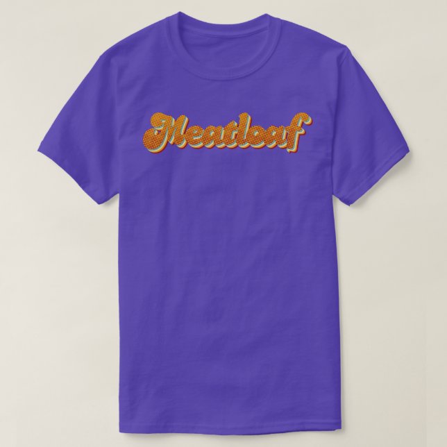 Retro Meatloaf T Shirt (Design framsida)