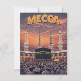 Retro Mecca Travel Vykort
