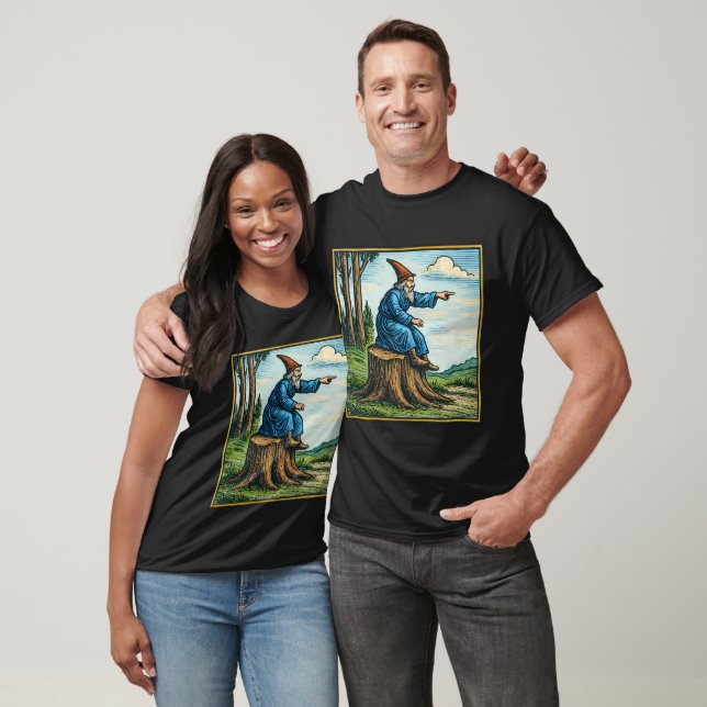 Retro medeltida snigelryttare fantasy t-shirt (Unisex)