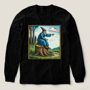 Retro medeltida snigelryttare fantasy t-shirt