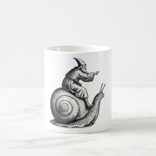 Retro medeltida snigelryttare, Vintage 90-talets r Kaffemugg