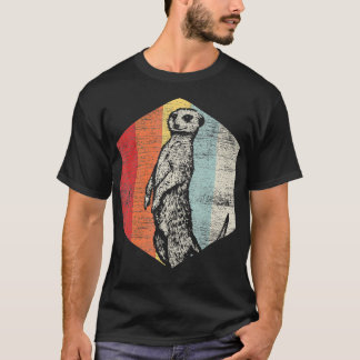 Retro Meerkat 2 T Shirt