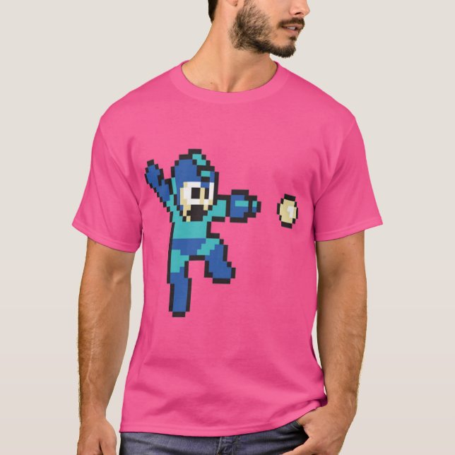 retro megaman gift t shirt (Framsida)