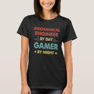 Retro mekanisk ingenjör på dagarna, spelare på nät t shirt