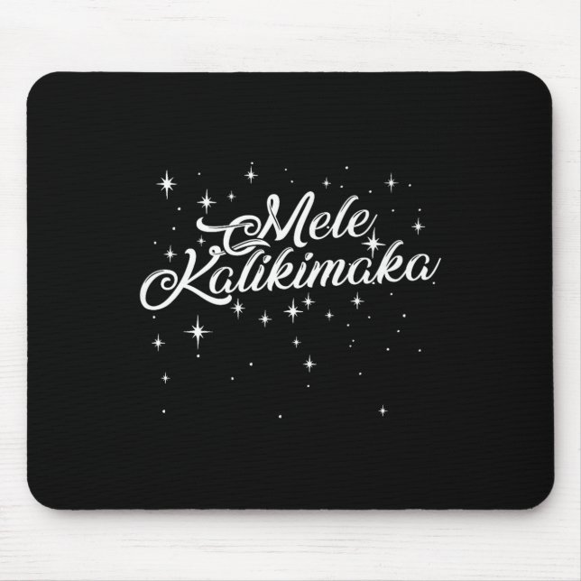 Retro Mele Kalikimaka Hawaiian Family Christmas Pa Musmatta (Framsidan)