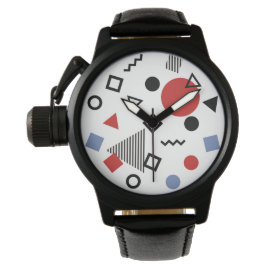 Retro Memphis Design Mönster Armbandsur