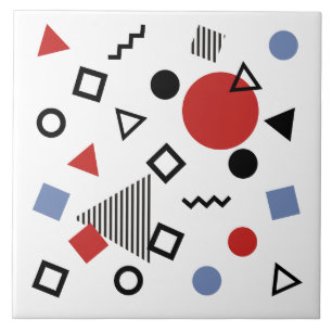 Retro Memphis designmönster Kakelplatta