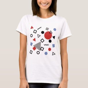 Retro Memphis designmönster T Shirt