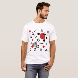 Retro Memphis designmönster T Shirt