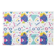 Retro Memphis Geometric Mönster