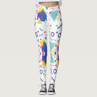 Retro Memphis Geometric Mönster Leggings