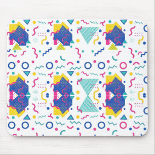 Retro Memphis Geometric Mönster Musmatta