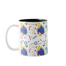 Retro Memphis Geometric Mönster