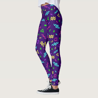 Retro Memphis-mönster Leggings