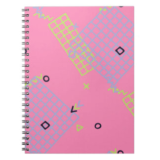 Retro Memphis Struktur. Sömlös bakgrund i Tren Anteckningsbok